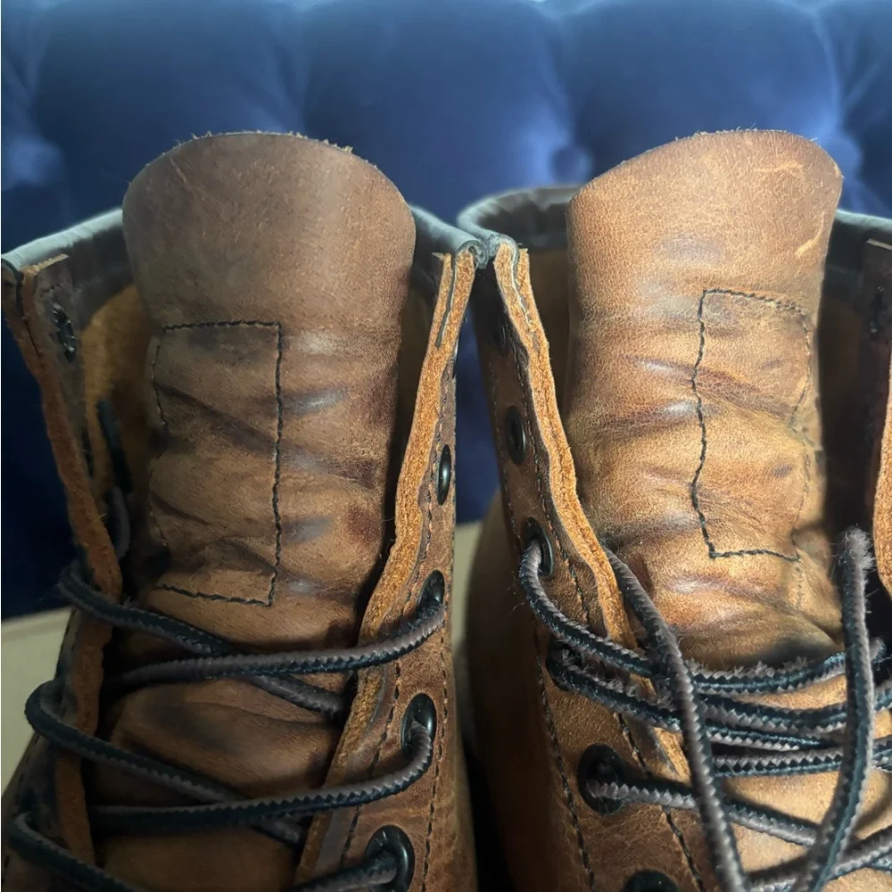 Red Wing Shoes Boots Leather Moc Toe Boots/Copper Rough & Tough